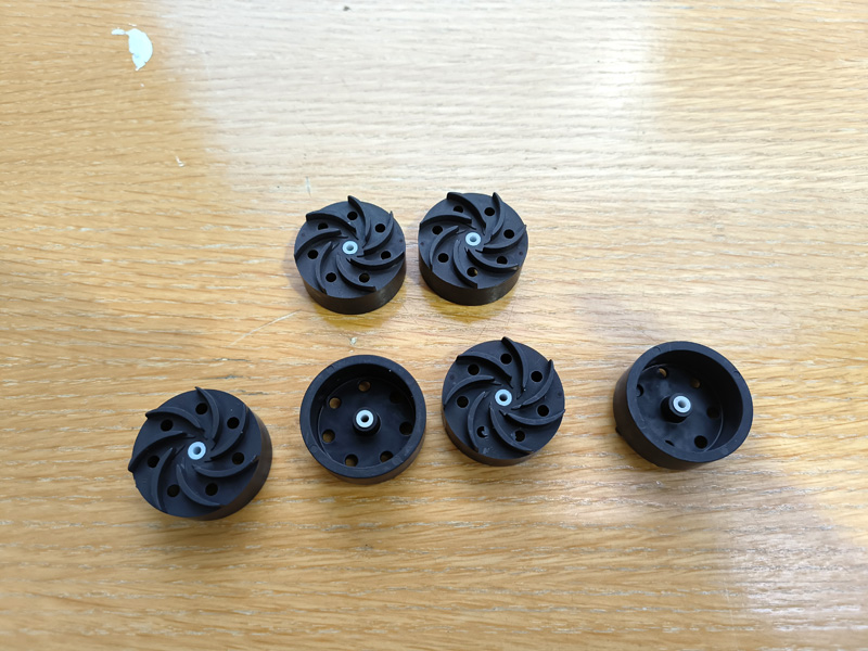 带叶轮注塑铁氧体磁性转子 32.6x15.4mm